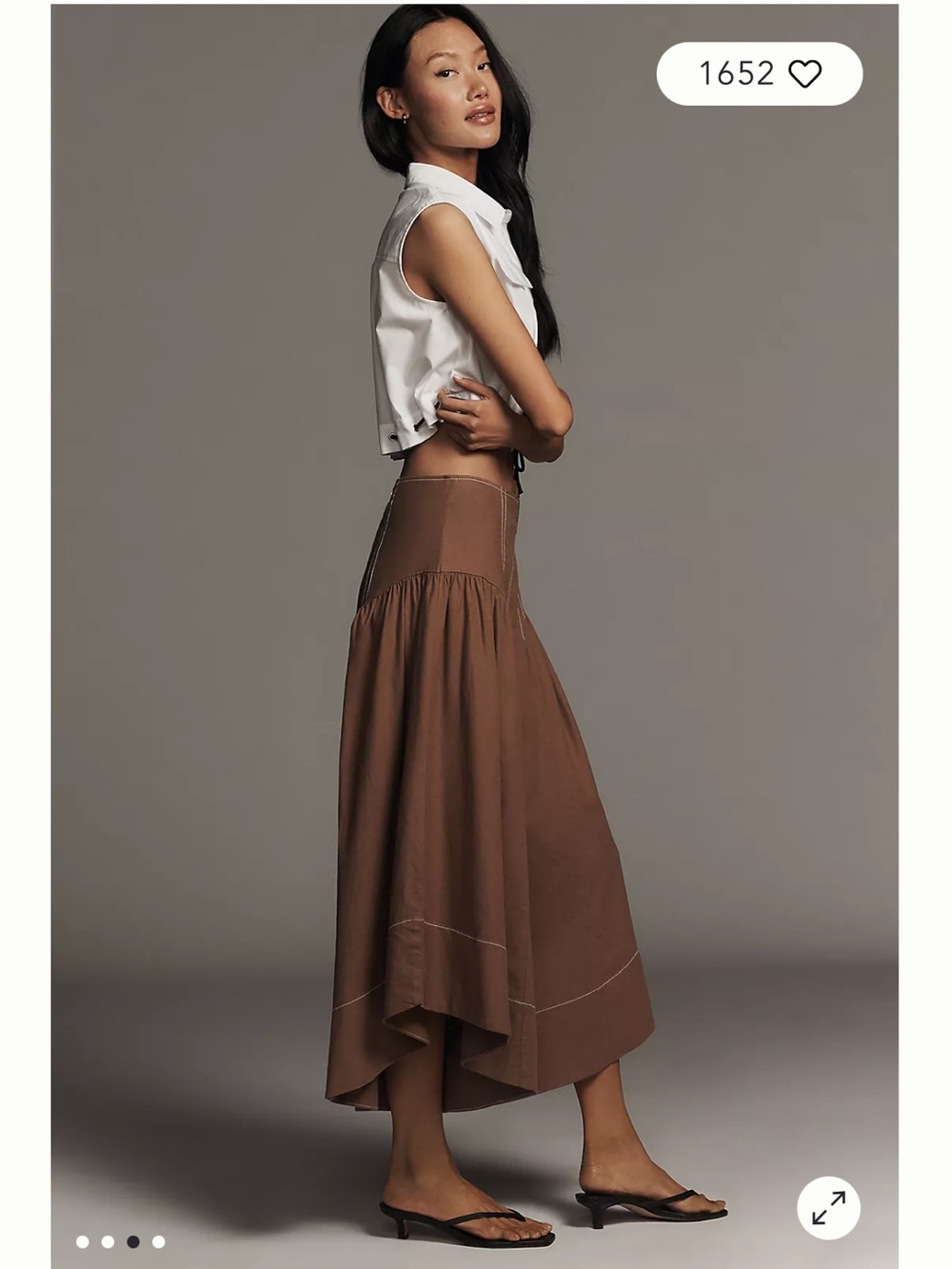 Anthropologie Linen Extended Waist Pants - Picture 5 of 6